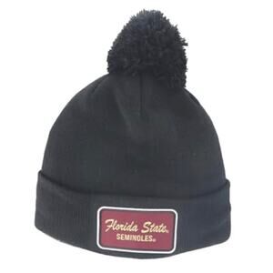 0018 NWT Zephyr Florida State Seminoles Knit Pom Beanie Cap One Size Hat